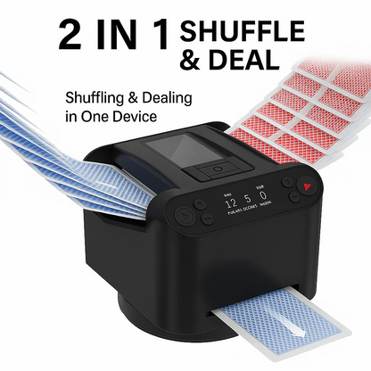 ShuffleX - 2-in-1 Automatic Card Shuffler & Dealer